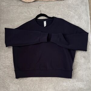 SPANX Navy Crewneck Sweatshirt